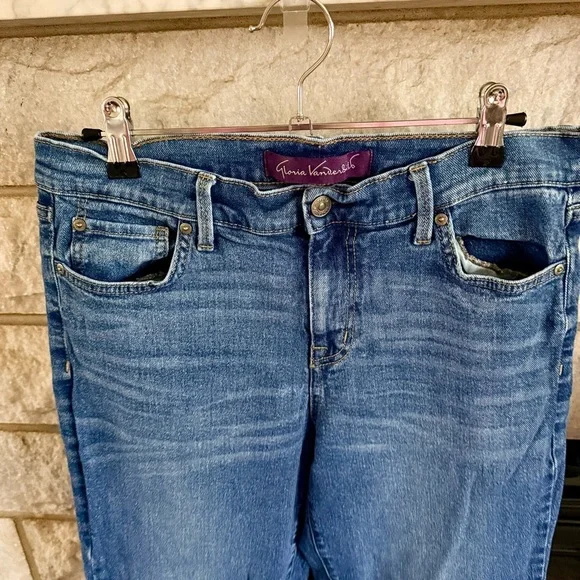 Gloria Vanderbilt Women’s Boyfriend Straight Blue Jeans Size 6 - Picture 2 of 5